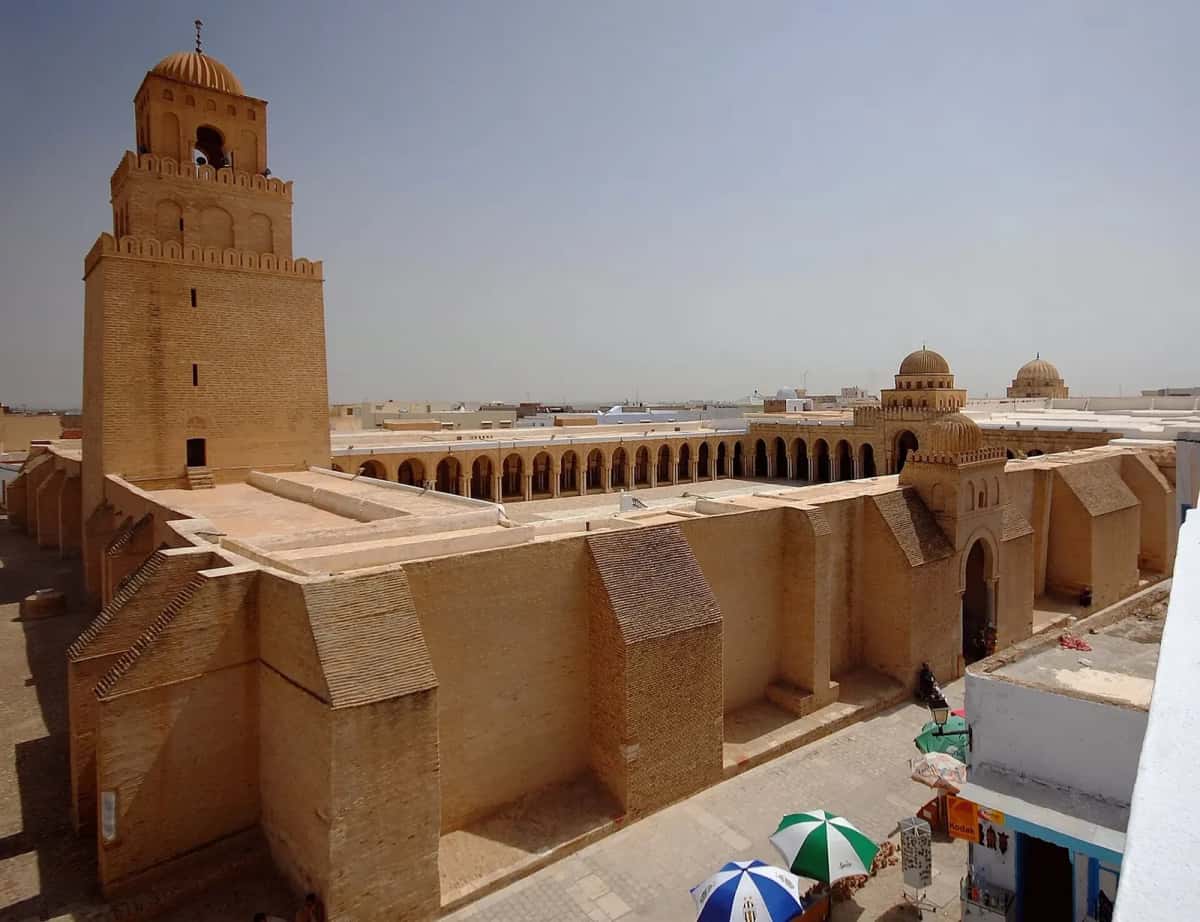 La Grande Mosquée de Kairouan et son minaret